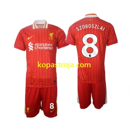 Billiga Fotbollströjor Liverpool Szoboszlai 8 Barn Hemma tröja 2024/25 Kortärmad
